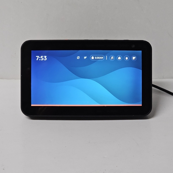 Amazon Echo Show 5 H23K37 1st Generation Smart Speaker Charcoal W/ Charger - Picture 1 of 7
